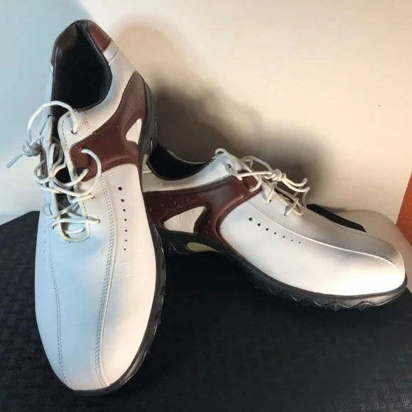 FootJoy Contour Series Mens Sz 11.5 Saddle  Soft Spikes Golf Shoes - Picture 2 of 16